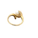 South Sea Pearl & Diamond Ring In 18K Yellow Gold