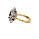 Sapphire & Diamond Ring In 18ct Yellow Gold