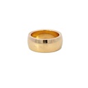 Rose Gold Solid Wide Ring In 18K
