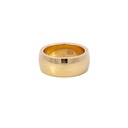 Rose Gold Solid Wide Ring In 18K
