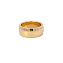 Rose Gold Solid Wide Ring In 18K