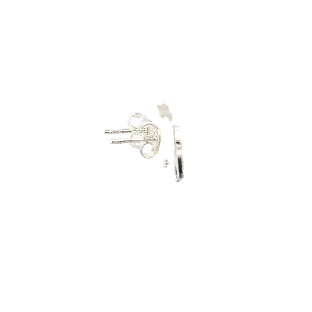 Children Sterling Silver Blue Bird Stud Earrings