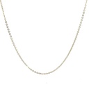 Sterling Silver 45cm Oblong Trace Chain
