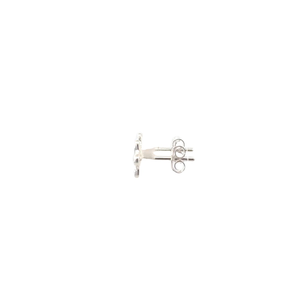 Children Sterling Silver Small Flower Shaped Stud Earrings