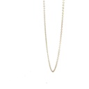 Sterling Silver 45cm Oblong Trace Chain
