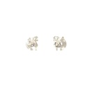 Children Sterling Silver Yellow & Pink Unicorn Stud Earrings