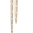 9ct Yellow Gold 58cm Figaro Link Chain