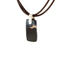 Sterling Silver Boulder Opal Pendant on Leather