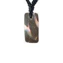 Natural Boulder Opal on Macramé Black Cord
