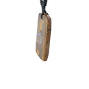 Natural Boulder Opal on Macramé Black Cord