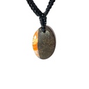 Natural Boulder Opal on Macramé Black Cord