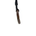 Natural Boulder Opal on Macramé Black Cord