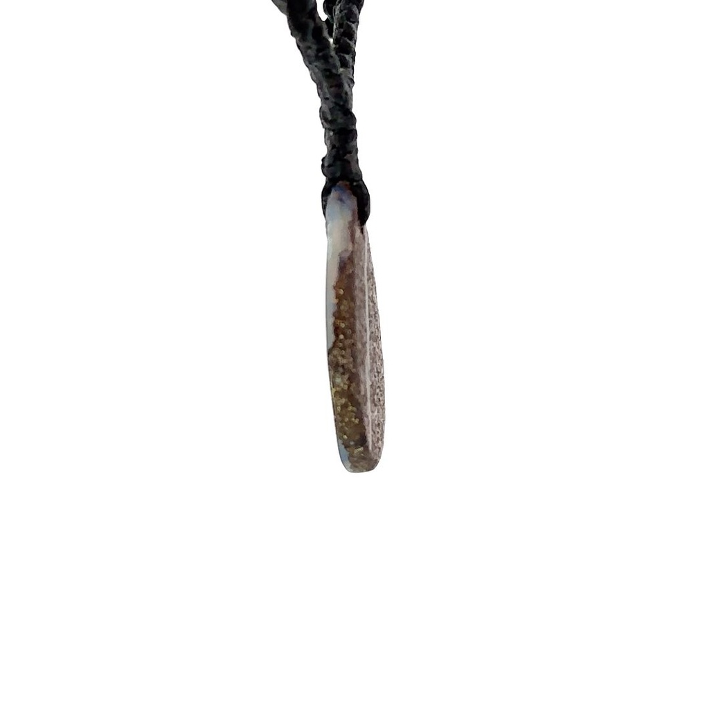 Australian Boulder Opal on Black Cord