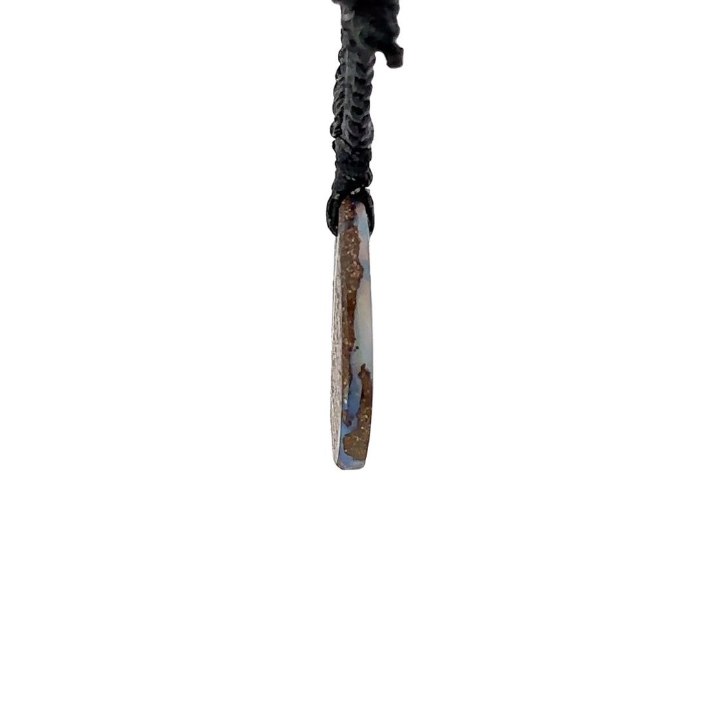 Australian Boulder Opal on Black Cord