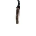 Boulder Opal Pendant on Black Macramé Cord