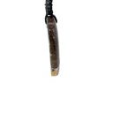 Boulder Opal Pendant on Black Macramé Cord