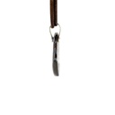 Silver Boulder Opal Pendant On Brown Leather