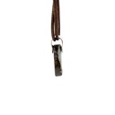 Sterling silver Boulder Opal Pendant on Leather