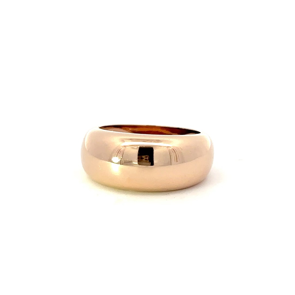 9ct Rose Gold 10mm Domed Ring