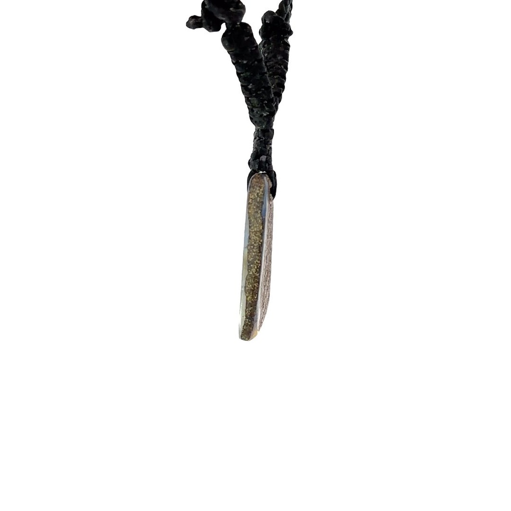 Australian Boulder Opal on Black Cord