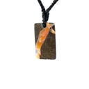 Australian Boulder Opal on Black Cord