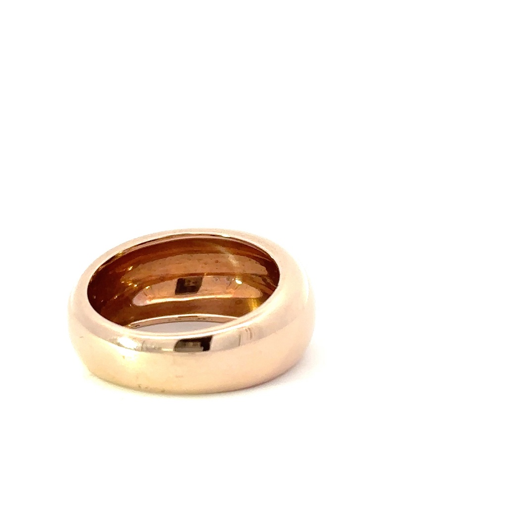 9ct Rose Gold 10mm Domed Ring