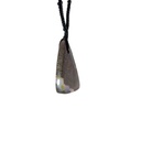 Natural Boulder Opal Pendant on Black Cord