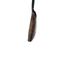 Natural Boulder Opal Pendant on Black Cord