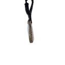 Natural boulder Opal Pendant on Black Cord