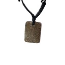 Natural boulder Opal Pendant on Black Cord