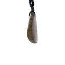 Natural Boulder Opal Pendant on Black Cord