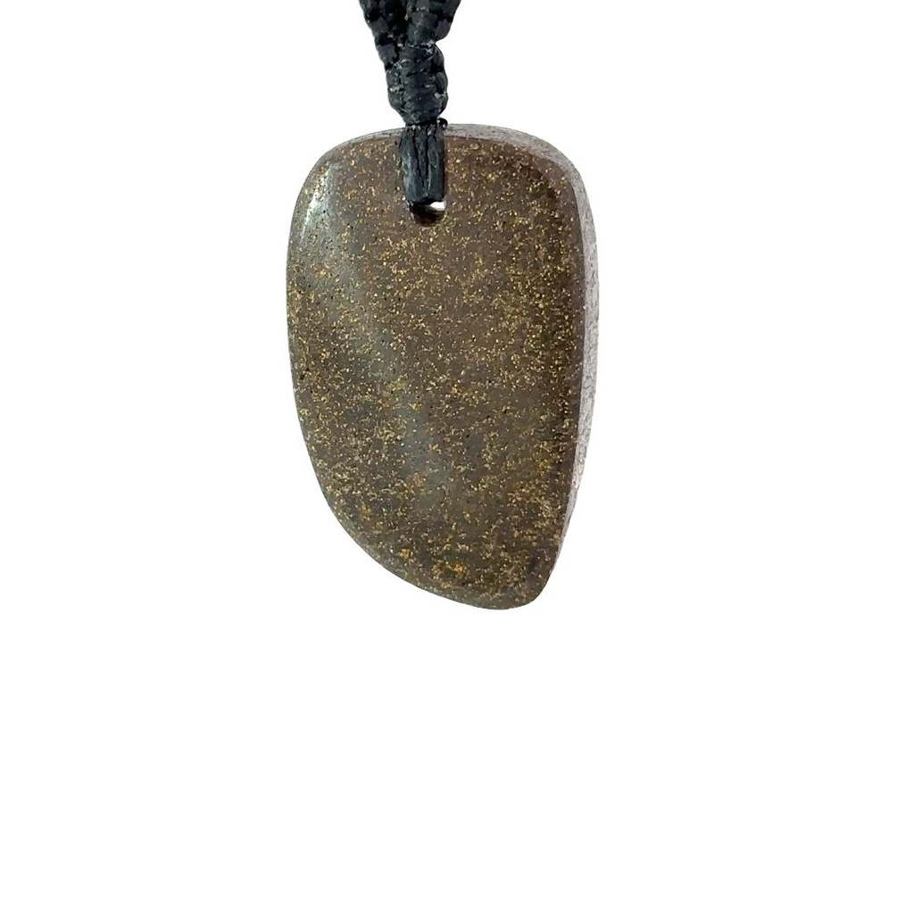 Natural Boulder Opal Pendant on Black Cord