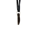 Boulder Opal Pendant W/ Silver on Leather