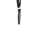 Sterling Silver Boulder Opal Pendant on Leather