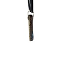 Sterling Silver Boulder Opal Pendant on Leather