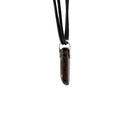 Sterling Silver Boulder Opal Pendant on Leather