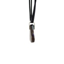 Sterling Silver Boulder Opal Pendant on Leather