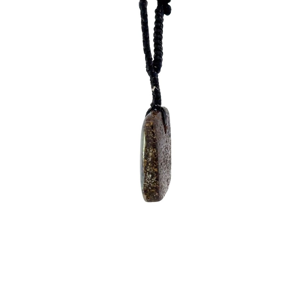 Australian Boulder Opal on Black Cord