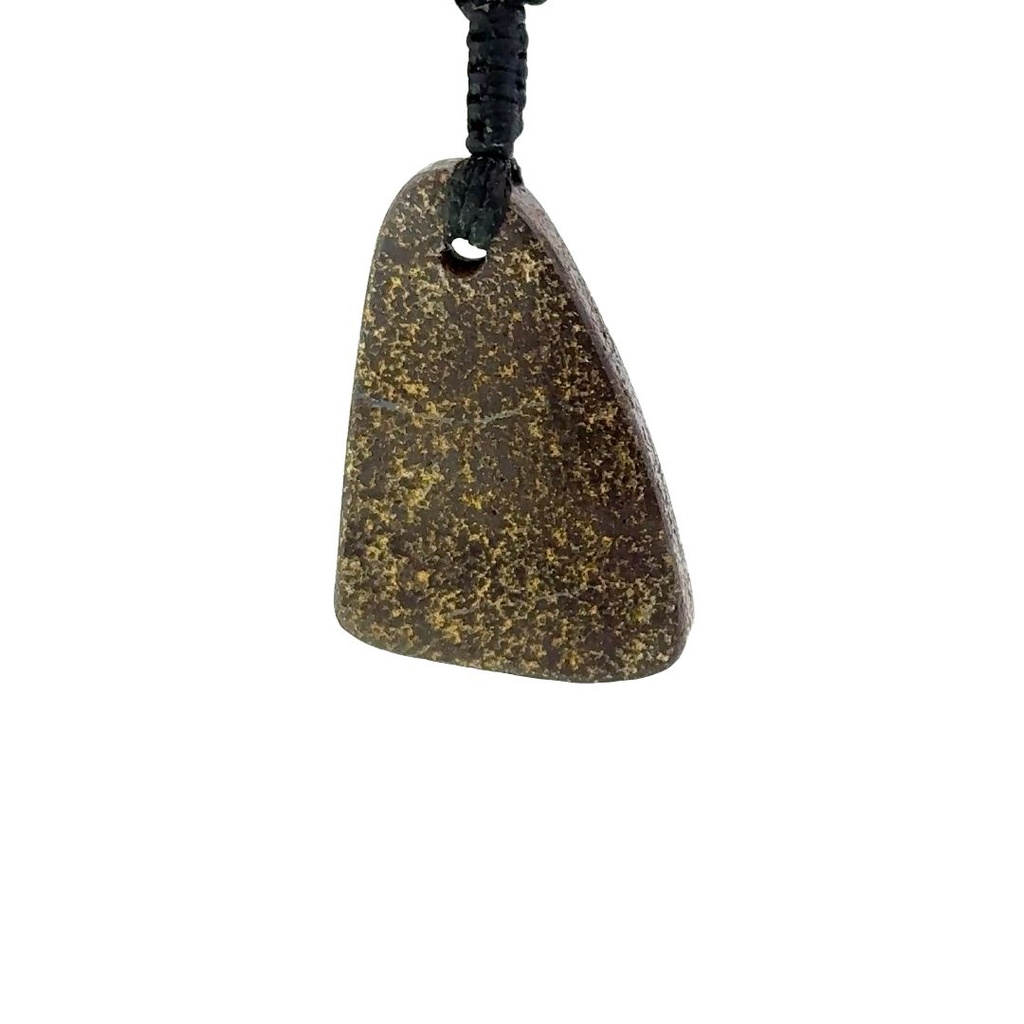 Boulder Opal Pendant on Black Macramé Cord