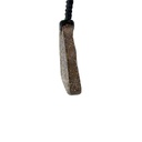 Boulder Opal Pendant on Black Macramé Cord