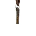 Sterling Silver Boulder Opal Pendant on Leather