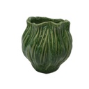 Candle In Green Organic Ceramic Pot