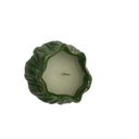 Candle In Green Organic Ceramic Pot