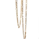 9ct Yellow Gold 58cm Figaro Link Chain