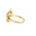 Morganite & Peridot ring in 9ct Gold