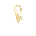 Gold Plated Champagne Teardrop Earrings