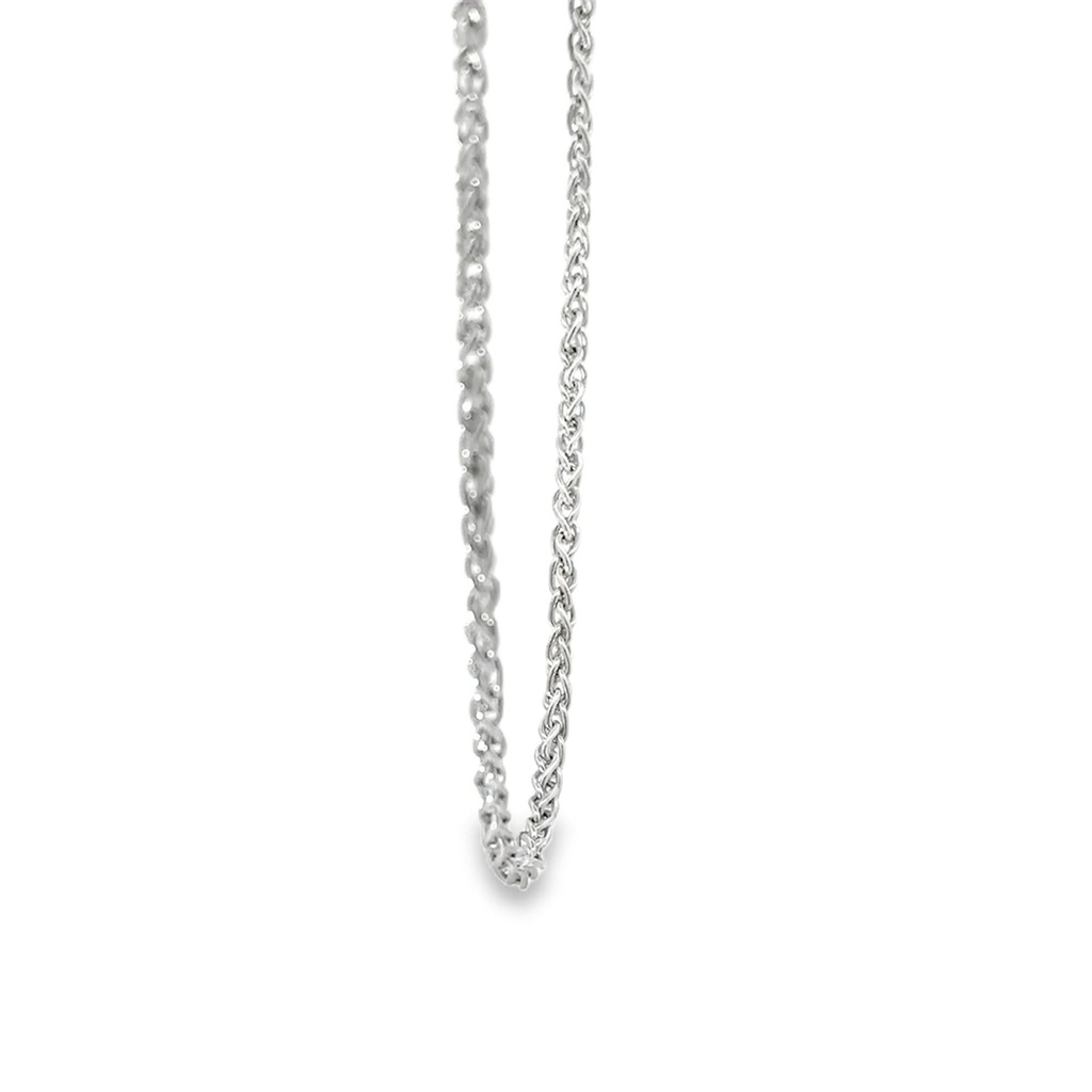 Sterling Silver 50cm Wheat Chain