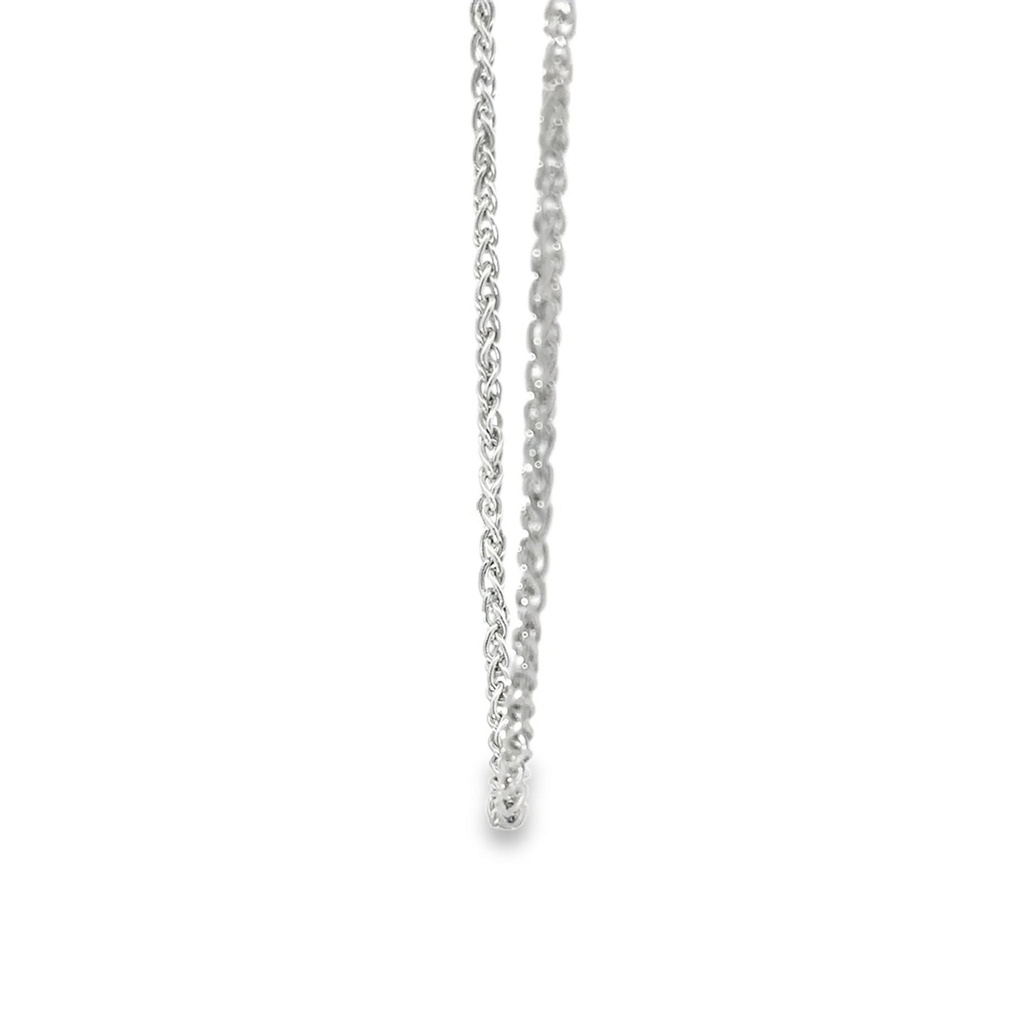 Sterling Silver 50cm Wheat Chain