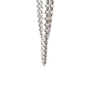 18ct White Gold 40cm Diamond Cut Belcher Chain