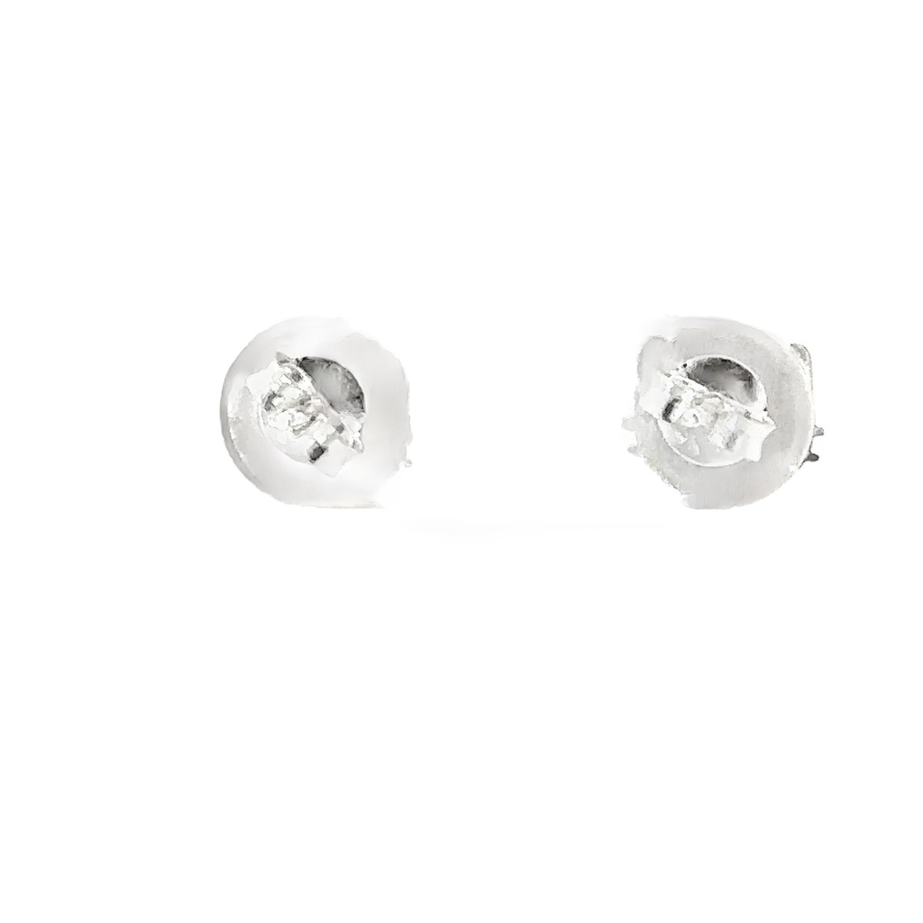 Children Sterling Silver Enamel Kitten Stud Earrings